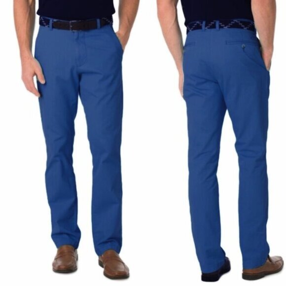 Southern Tide Trim Fit Skipjack Pants Blue - Picture 1 of 4